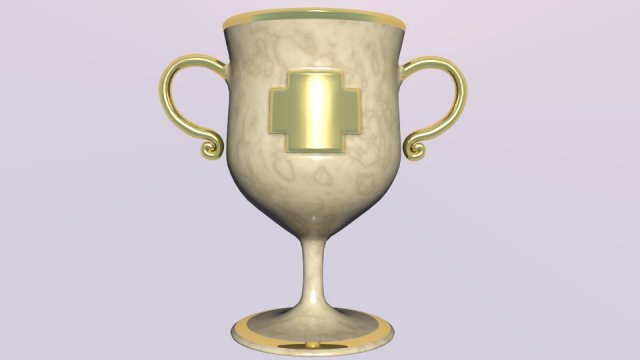 marble gold urn 3D Модель .c4d .max .obj .3ds .fbx .stl .blend 