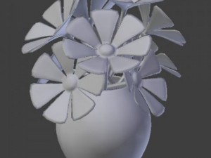 colorful flowers 3D Model