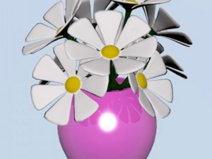 colorful flowers 3D Model