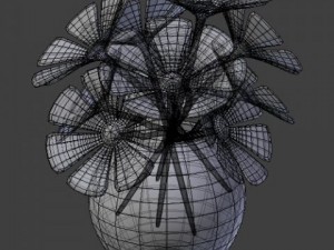 colorful flowers 3D Model