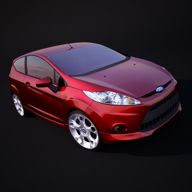 ford fiesta mk7 zetec s Modelo 3D .c4d .max .obj .3ds .fbx .stl .blend