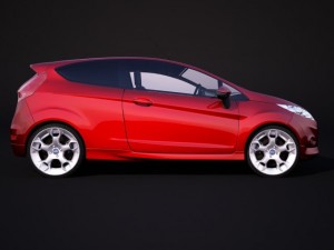 ford fiesta mk7 zetec s Modelo 3D