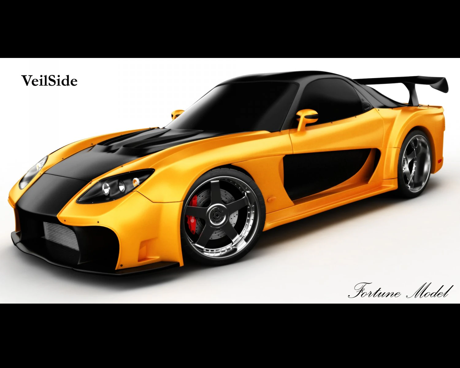 mazda rx7 veilside 3D Model .c4d .max .obj .3ds .fbx .stl .blend 