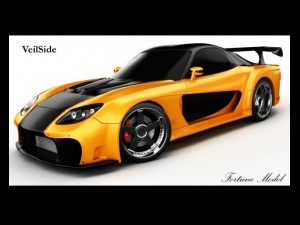 mazda rx7 veilside Modello 3D