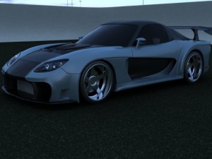 mazda rx7 veilside Model 3D