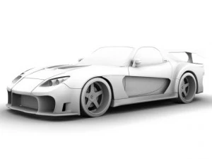 mazda rx7 veilside 3D Model