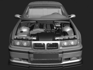 bmw m3 e36 3D 模型