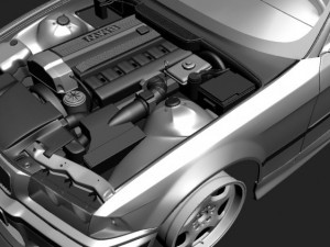 bmw m3 e36 3D 模型