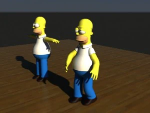 homer simpson 3D Model