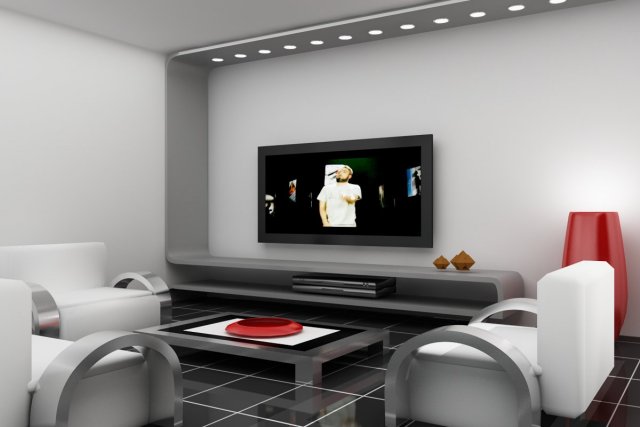 living room 3D Model .c4d .max .obj .3ds .fbx .stl .blend 