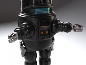 robby the tin robot 3D 모델