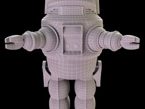 robby the tin robot 3D Model