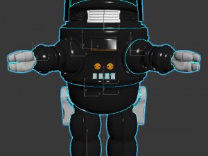 robby the tin robot 3D 모델