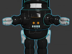 robby the tin robot 3D Model