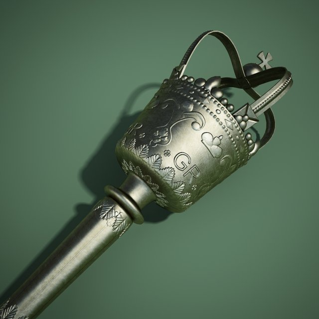 ceremonial mace Modèle 3D .c4d .max .obj .3ds .fbx .stl .blend 