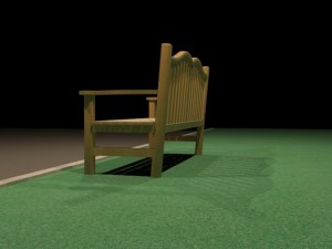 garden bench Modello 3D