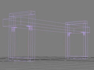 banc moderne Modèle 3D