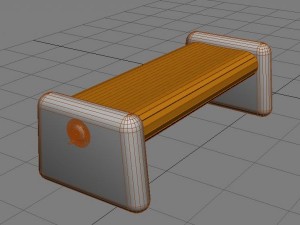 the rolling bench 3D Model