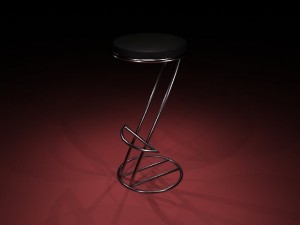 bar stool 3D-Modell