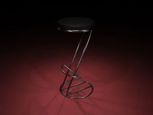 banco de bar Modelo 3D