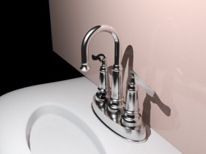 bathroom metal faucet 3D-Modell