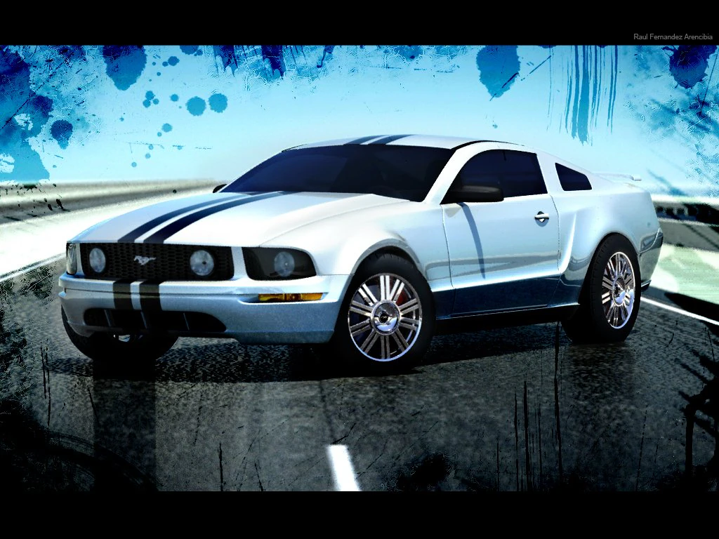 ford mustang gt 2005 3D Model .c4d .max .obj .3ds .fbx .stl .blend