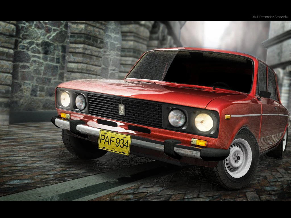 lada 2105 3D Model .c4d .max .obj .3ds .fbx .stl .blend