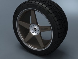 enkei wheels 3D-Modell