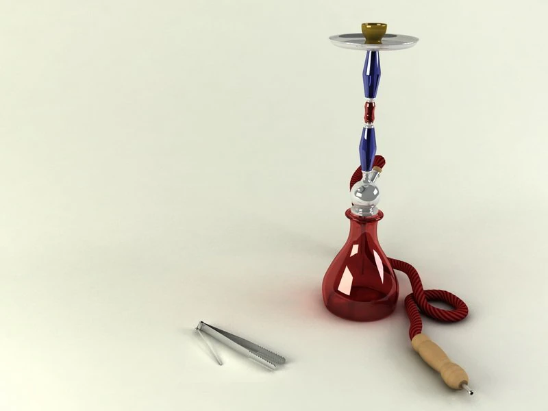 hookah 3D Model .c4d .max .obj .3ds .fbx .stl .blend