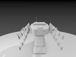 scifi cannon Modèle 3D