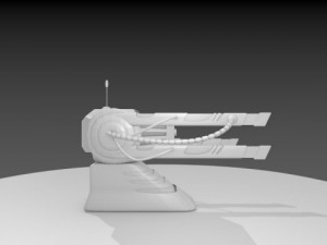 scifi cannon Modèle 3D