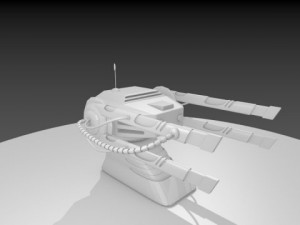 scifi cannon Modèle 3D