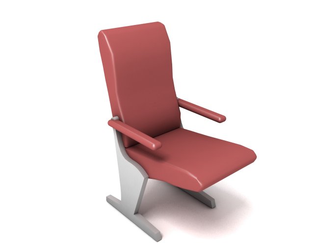 hall chair Model 3D .c4d .max .obj .3ds .fbx .stl .blend