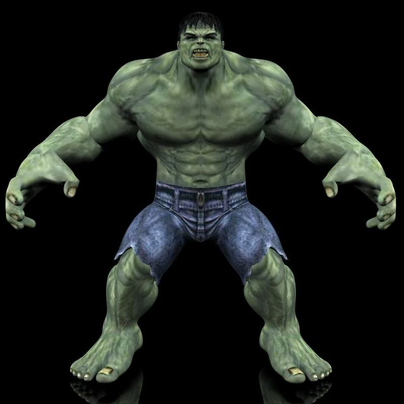 realistic hulk 3D Model in Monster 55624 | 3DExport