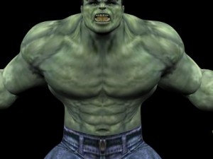 realistic hulk Modello 3D