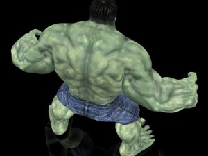 realistic hulk Modello 3D