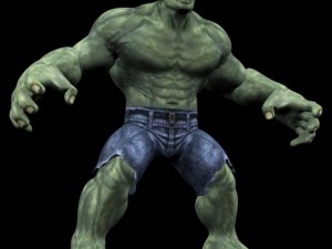 realistic hulk Modello 3D