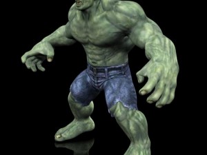 realistic hulk Modello 3D