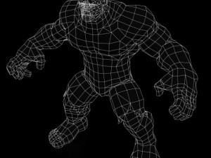 realistic hulk Modello 3D