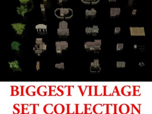 biggest village set collection Modelo 3D