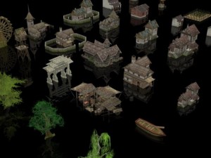 biggest village set collection 3D Модель