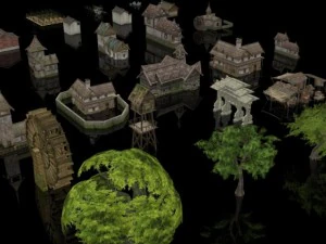 biggest village set collection 3D Model