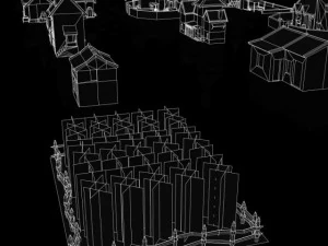 biggest village set collection 3D Model