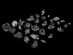 biggest village set collection 3D Model