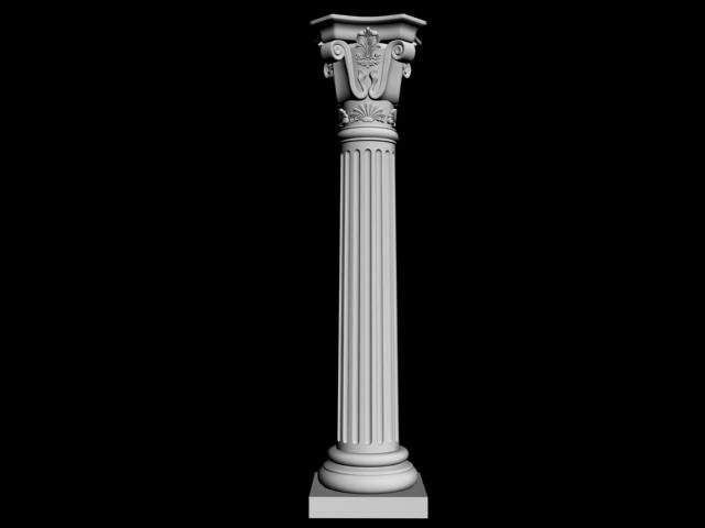 column 3D Model .c4d .max .obj .3ds .fbx .stl .blend 