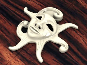 face mask basrelief 3D Print Model