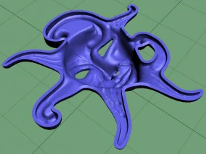 face mask basrelief 3D Print Model