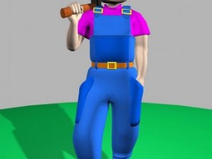 worker Model 3D