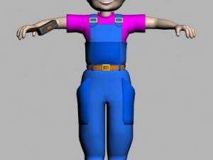 worker 3D-Modell