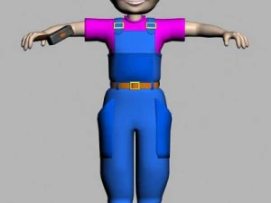 worker 3D Model